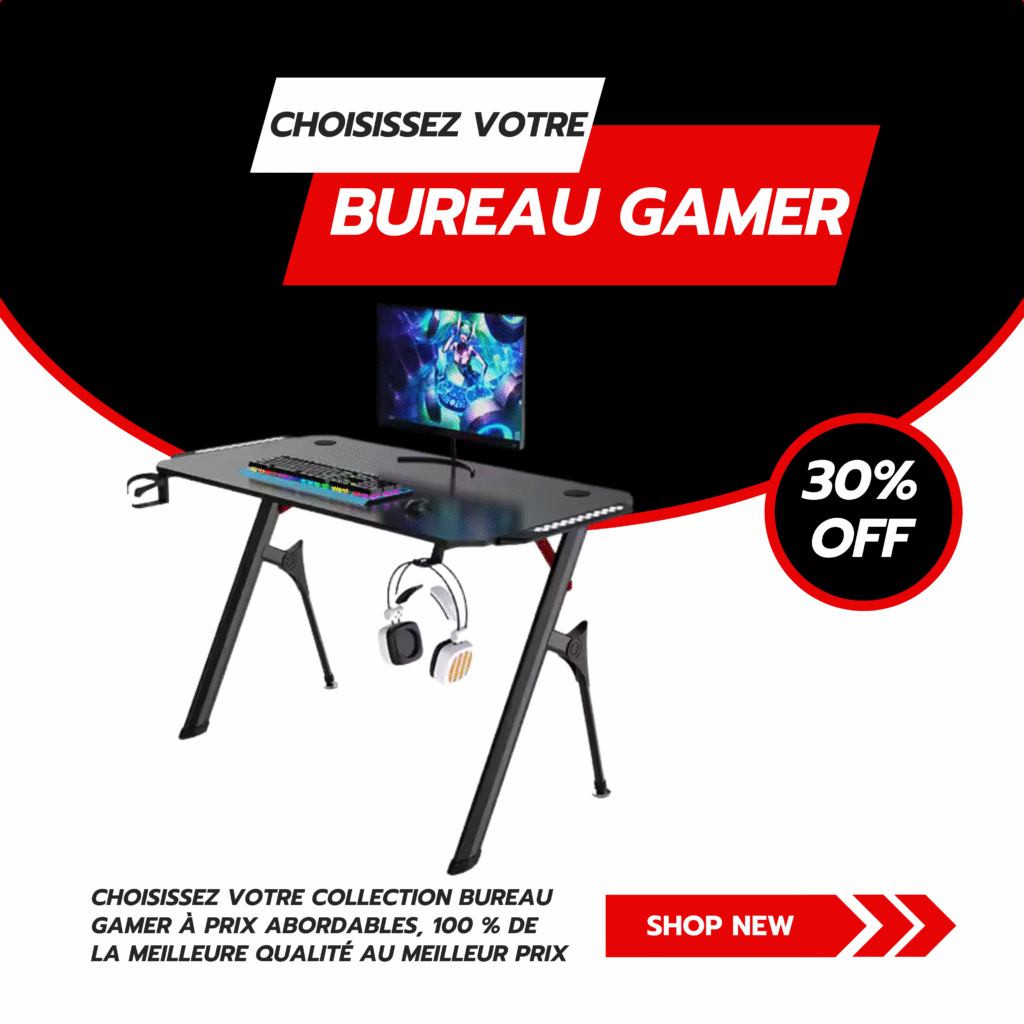 Choisissez votre collection bureau Gamer à prix abordables, 100 % de la meilleure qualité au meilleur prix